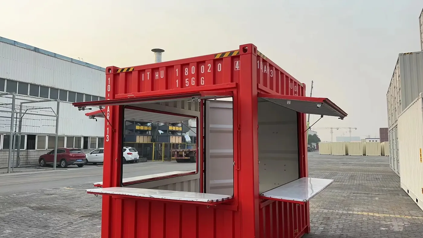 10′ High Cube Cafe Shipping Containers For Sale