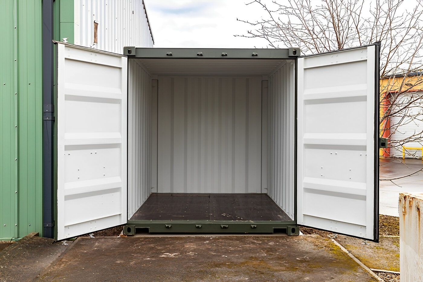 10Ft X 8Ft Shipping Container (One Trip) – Green