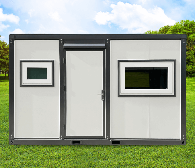 13ft Grey & White Portable Container Office