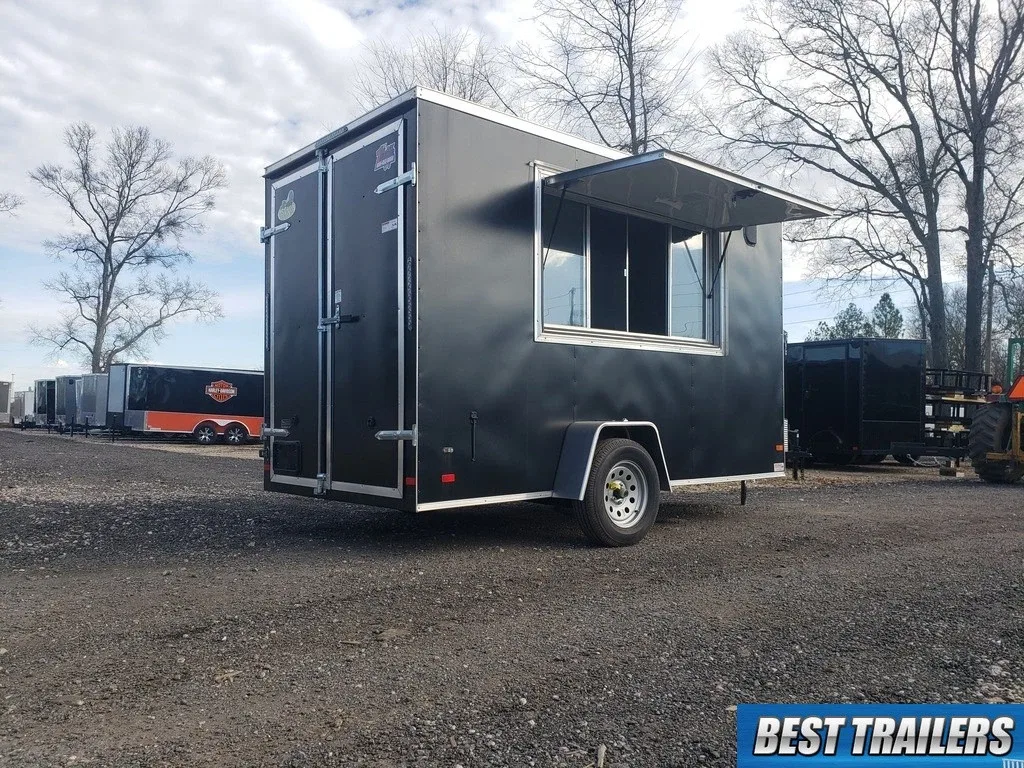 2023 6 x 12 coffee trailer concession vending enclosed food truck