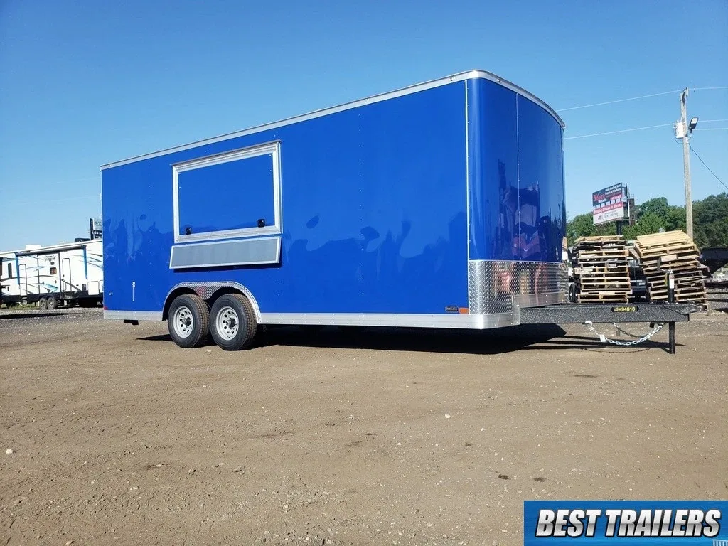 2024 enclosed concession vending trailer food truck 8 x 20 8.5 x 20 sinks hood