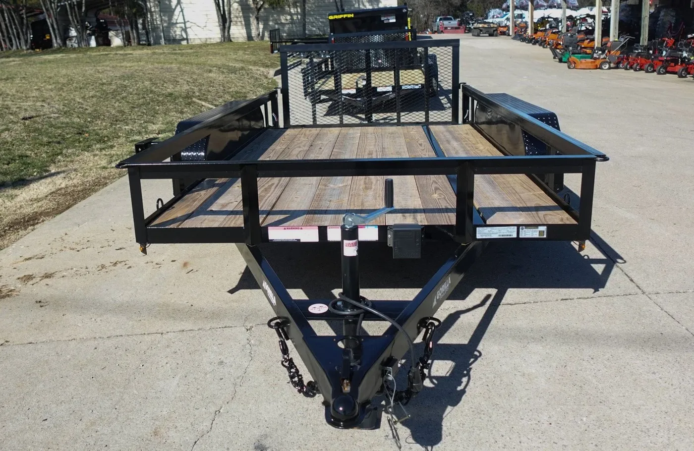 6’4″ x 12 Double Axle Utility Trailer Powder Coated Dovetail (2) 3500lb Axles