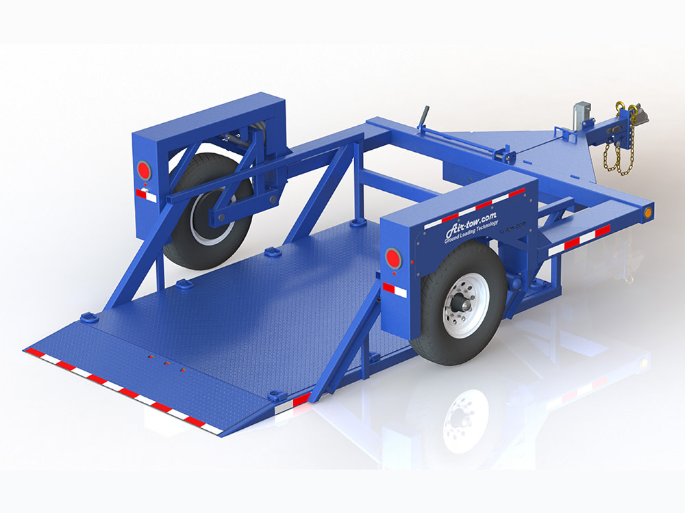 Air-Tow Trailers 10' Drop Deck Trailer 75in Width - 5500# Capacity