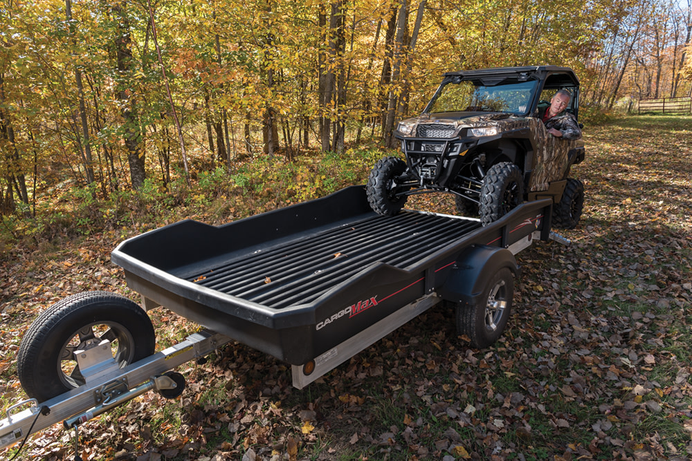 Cargomax XRT 13-73 2380 lbs Utility Trailer with 14 in. Tires Mag Rims and Bi-fold Ramp