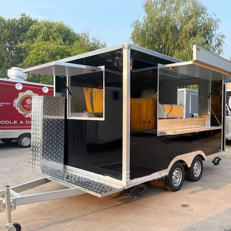 Commercial Food Van Concession Street Mobile Food Truck Cart Fast Food Trailer