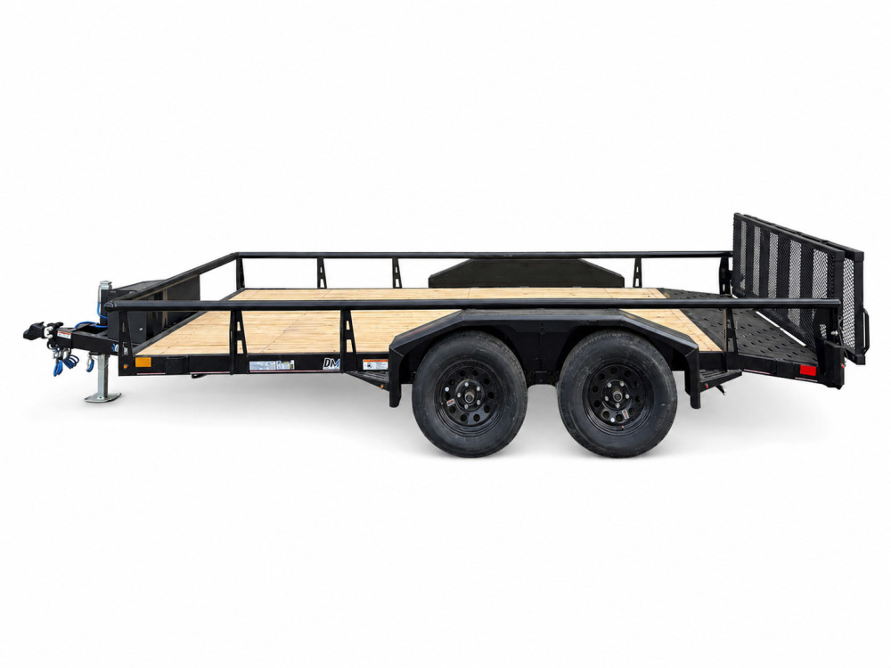 Diamond C GTU 14 Ft x 83 Inch General Tandem Dual Axle Flatbed Utility Trailer