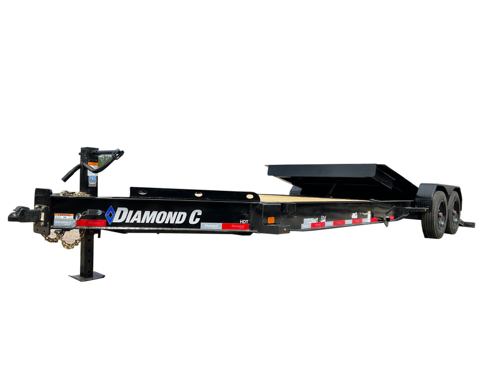 Diamond C HDT208L 24 Ft. x 80 Inch 18000 Lbs Tandem Axle Low-Profile Tilt-Bed Trailer