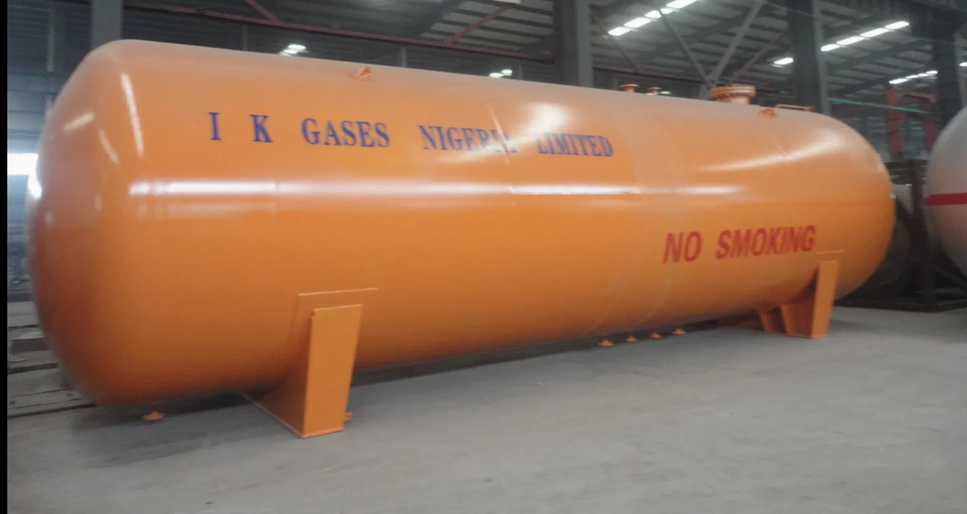 Durable 50tons 120000liters 120mt LPG Gas Storage Tanker LPG Skid Station Stationary Cooking Gas Storage Tanker