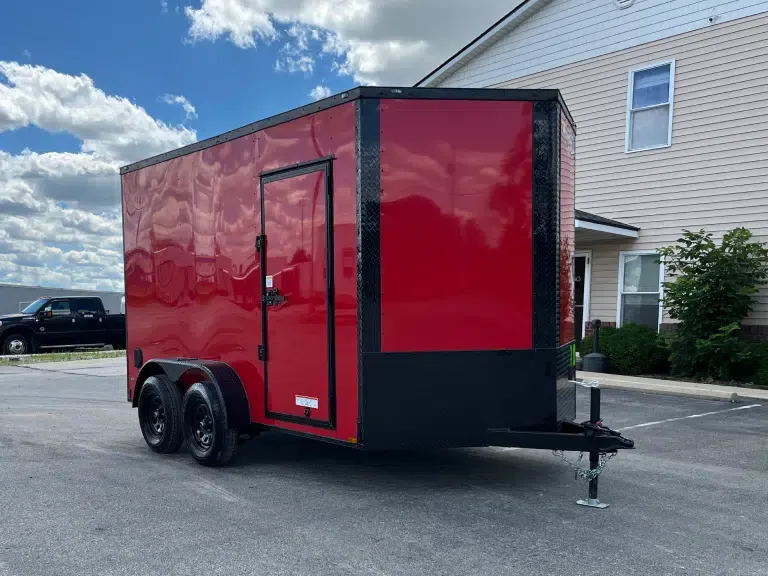 Enclosed Cargo Trailer 2026 7ft. X 12ft. w/Blackout Package, 7ft. Interior, & Tandem Axles 1597