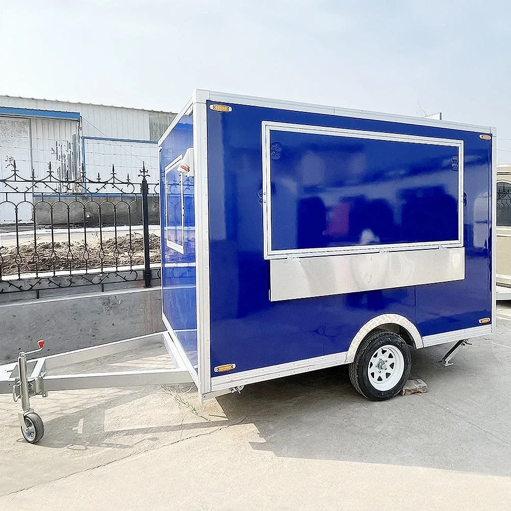 Ice Cream Cart Coffee Shop Cart Trailer Remorque Food Truck Mobile Pizza Food