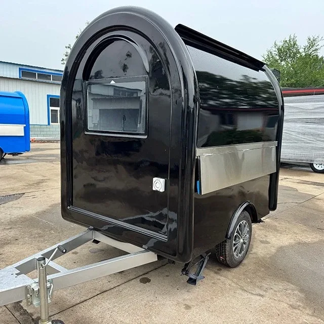 Mini Food Trailer Mobile Kitchen Concession Cart Fully Equipped for Hot Dog