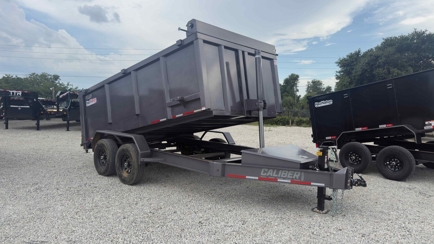 New 7×14 CALIBER Dump Trailer