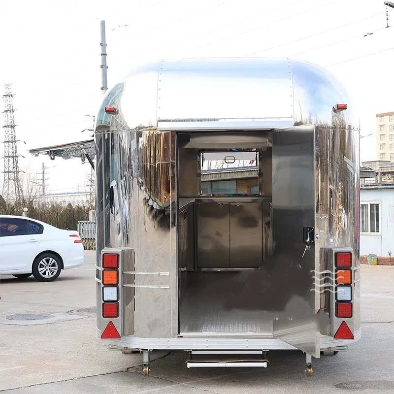 Outdoor food Car Trailer Push Truck for Restaurants for Ice Cream