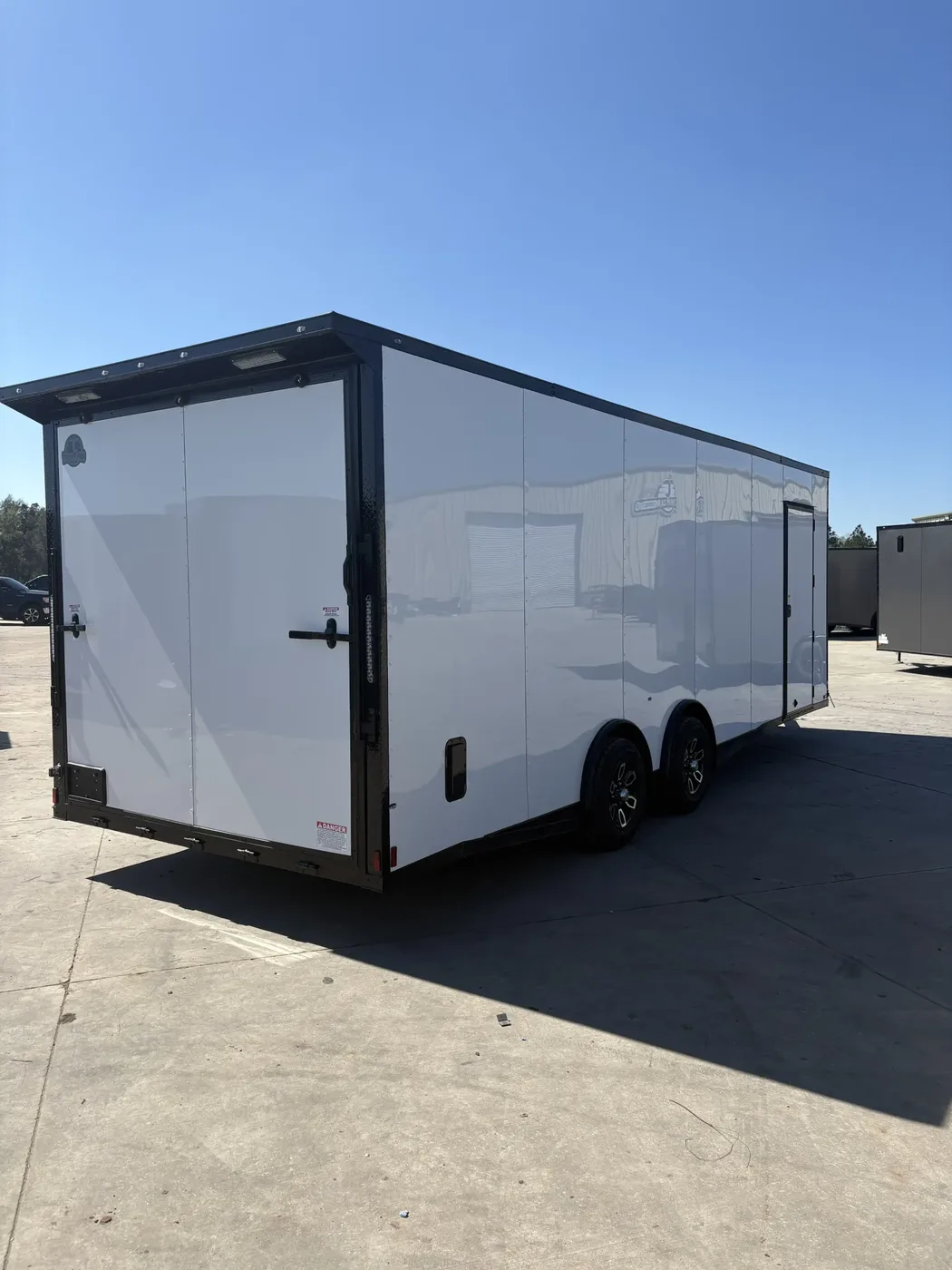 Titanium 8.5×24 White Blackout Spread axle Trailer