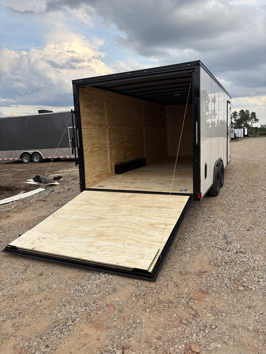 Titanium Cargo 8.5×20 White Blackout Enclosed Cargo Trailer